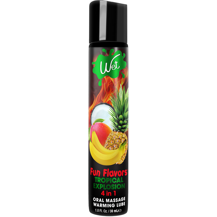 Wet Fun Flavored Tropical Explosion 4 in 1  Edible Lubricant