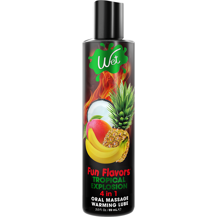 Wet Fun Flavored Tropical Explosion 4 in 1  Edible Lubricant