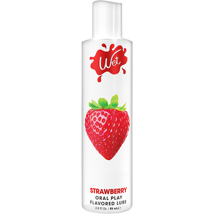 Wet Flavored Sultry Strawberry Edible Lubricant
