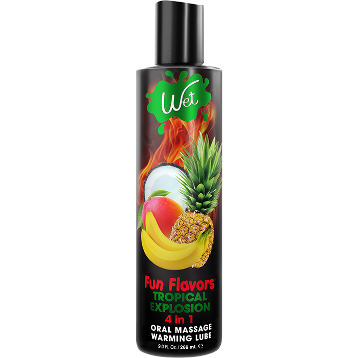 Wet Fun Flavored Tropical Explosion 4 in 1  Edible Lubricant