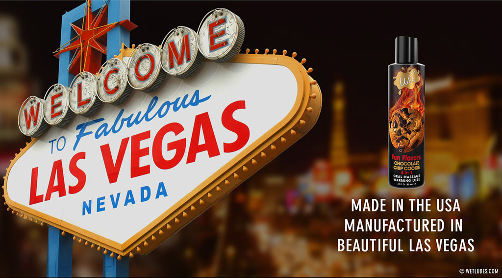 Wet Fun Flavored Chocolate Chip Cookie 4 in 1  Edible Lubricant - Made in the USA - Manufactured in Beautiful Las Vegas