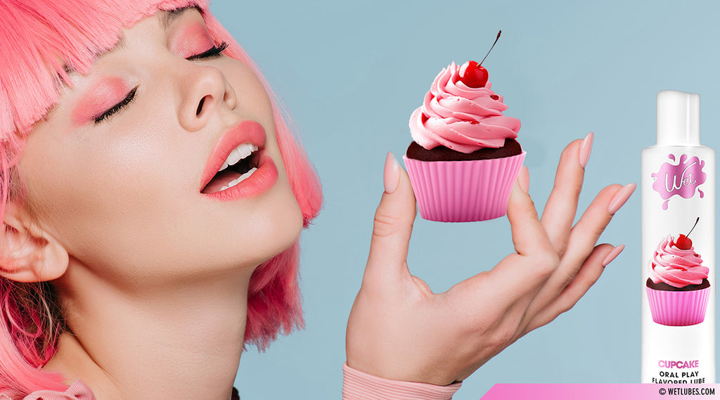 Wet Flavored Cupcake Edible Lubricant