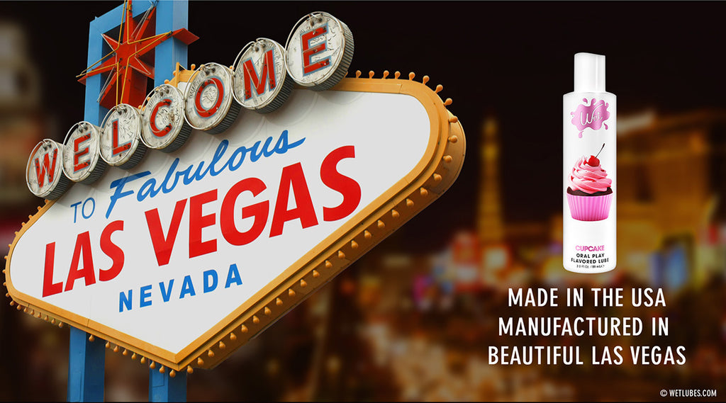 Wet Flavored Cupcake Edible Lubricant - Made in the USA - Manufactured in Beautiful Las Vegas