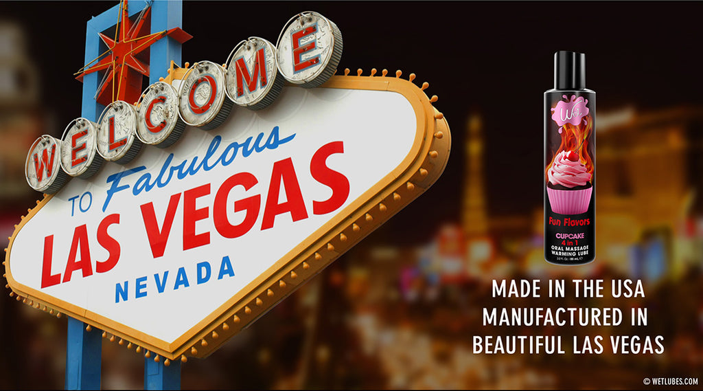 Wet Fun Flavored Cupcake 4 in 1  Edible Lubricant - Made in the USA - Manufactured in Beautiful Las Vegas