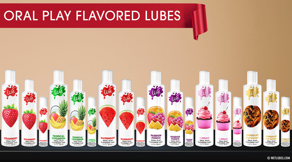 Wet Flavored Edible Lubricant - Oral Play Flavored Lubes
