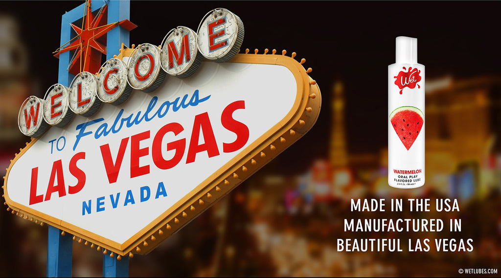 Wet Flavored Juicy Watermelon Edible Lubricant - Made in the USA - Manufactured in Beautiful Las Vegas