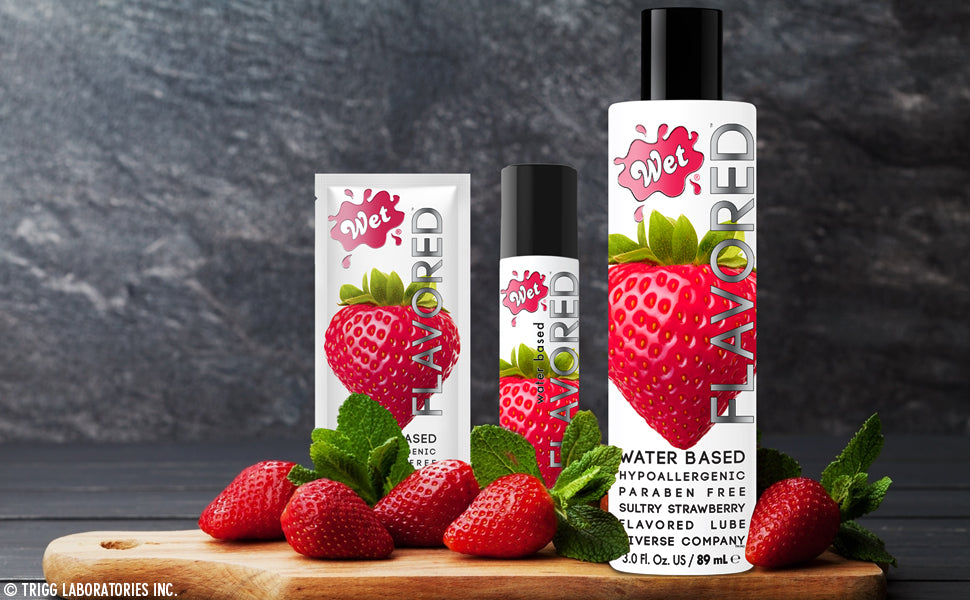 Strawberry Flavored Lubricant Sample Pack