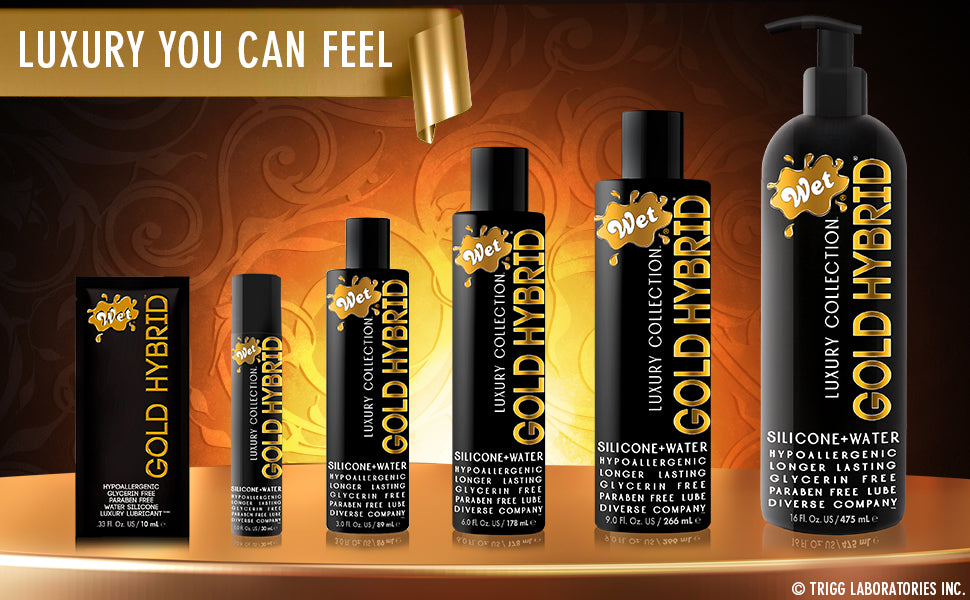 Wet Gold Hybrid combines the long-lasting performance of a silicone-based lube with the comfort, ease of use, and easy cleanup of a water-based lubricant. You don’t have to worry about reapplying Gold Hybrid as it has enough endurance to match yours. 