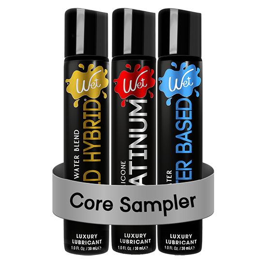 Wet Assortment Sampler 3 Pack Luxury Collection Premium Personal Lubricant