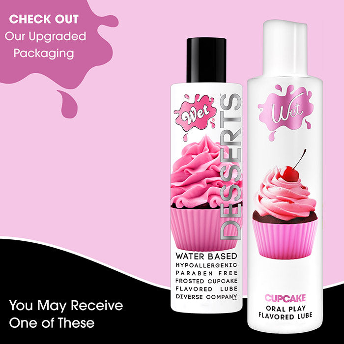 Wet Flavored Cupcake Edible Lubricant