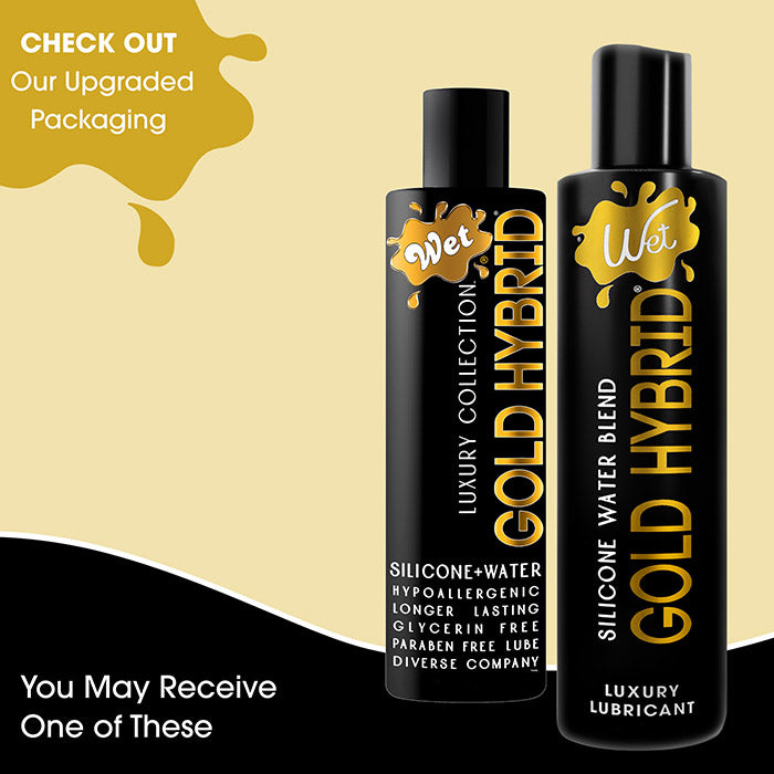 Wet Gold Luxury Hybrid Water Silicone Blend Lubricant