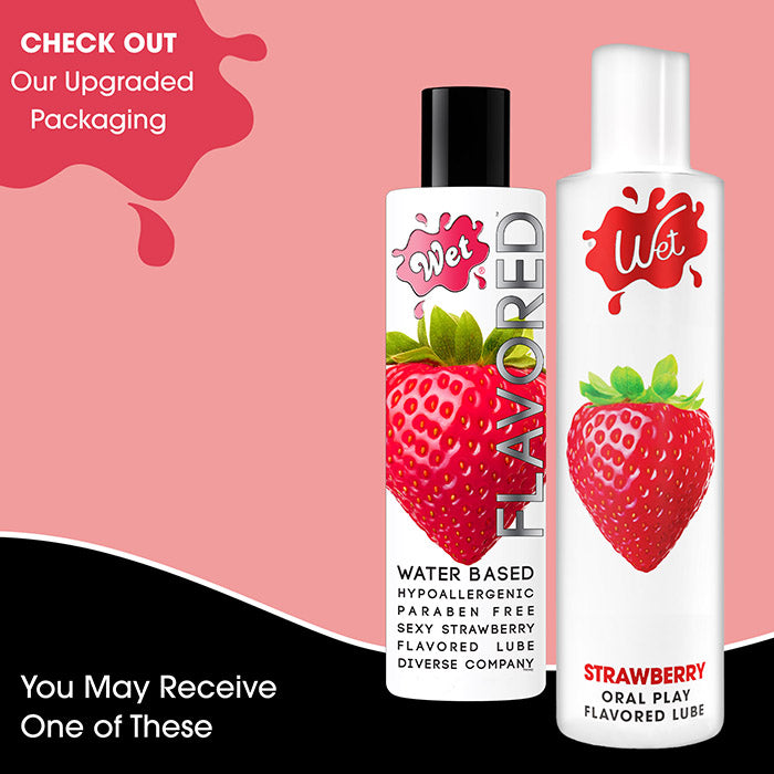 Wet Flavored Sultry Strawberry Edible Lubricant