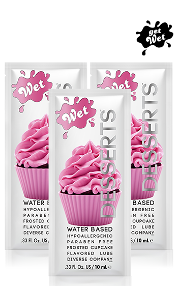 Wet Flavored Cupcake Edible Lubricant