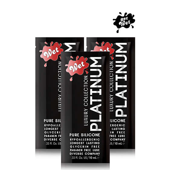 Lubricante de silicona premium de platino, húmedo 3,1 onzas líquidas/93 ml,  Paquete de 2, 1