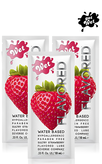 Wet Flavored Sultry Strawberry Edible Lubricant
